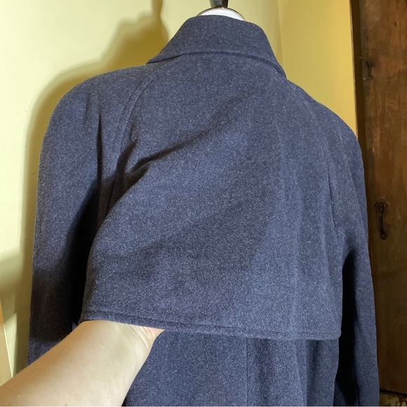 MACKINTOSH Size 2X Blie 100% Wool 3/4 Coat Women England Made Twist Button NWT - Picture 14 of 16